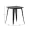 Flash Furniture 23.75 SQ Dining Table Black Poly Top/Black Frame JJ-T14619-60-BKBK-GG - alternate 7